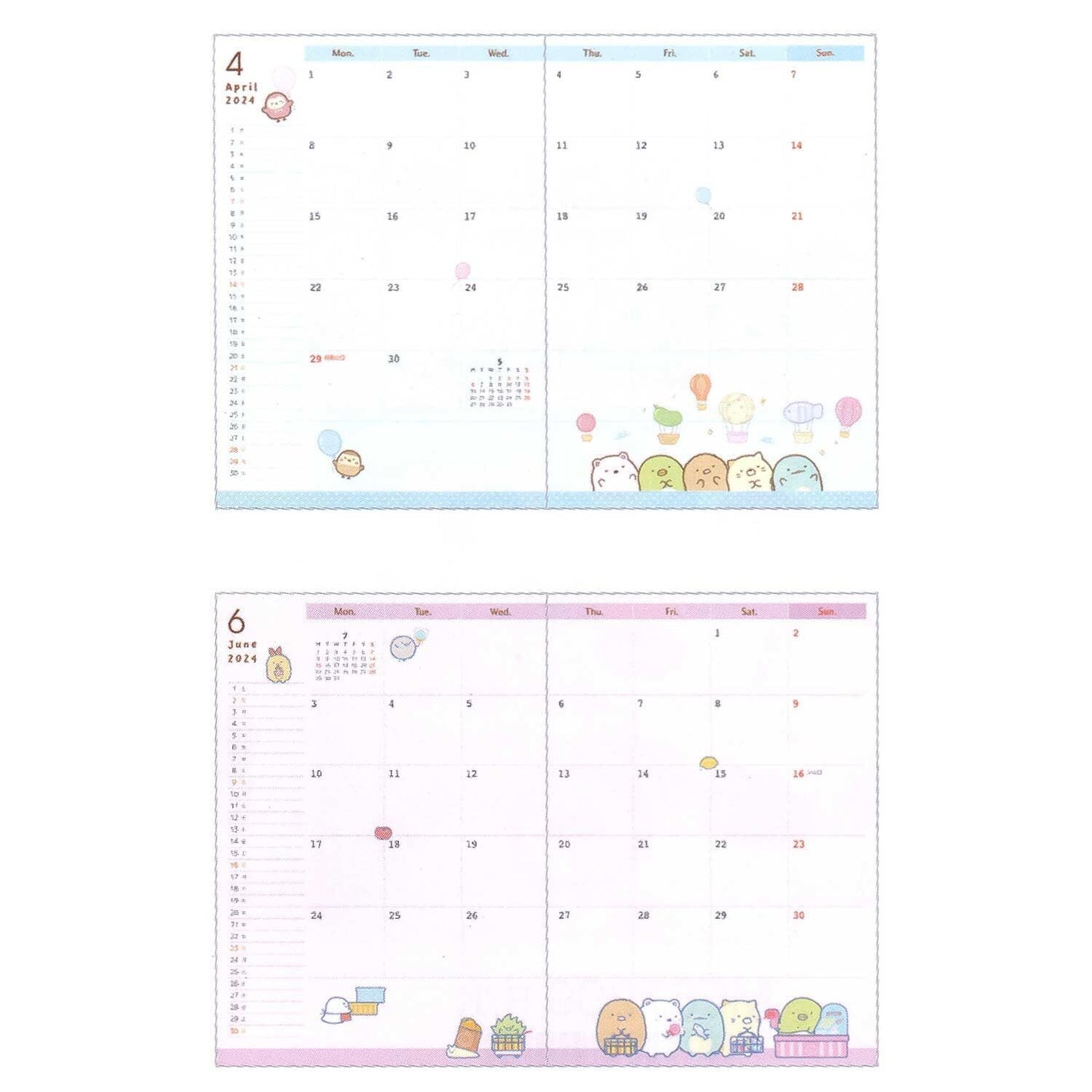 Sumikkogurashi Jaarplanner - 2023-2025 - Picknick