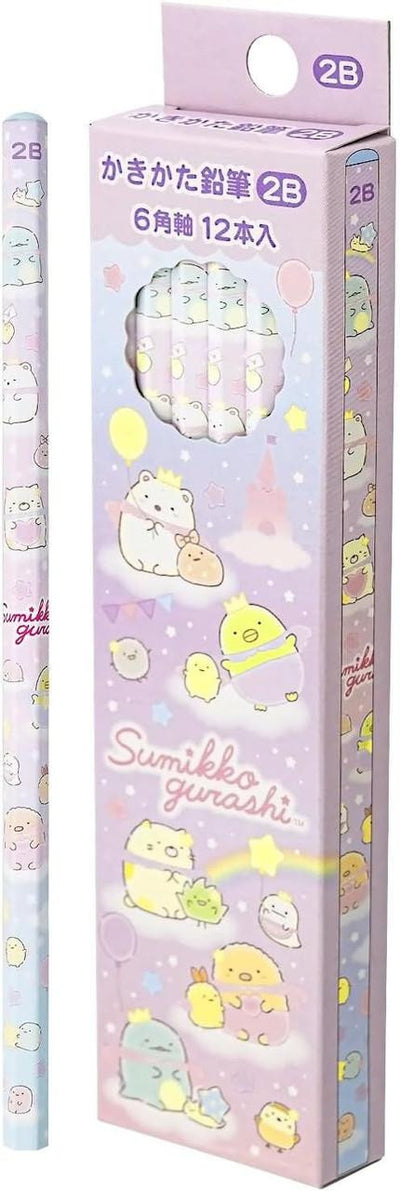 Sumikko Gurashi Hexagonal Pencil Set of 12 - Happy School