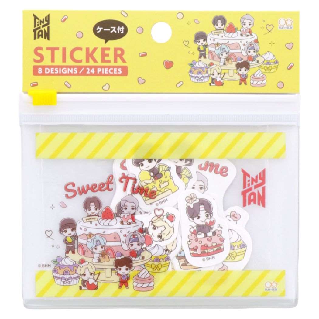 BTS Tiny Tan Stickers in Seal Case Sweet Time - Yellow