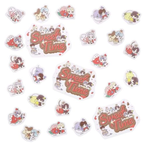BTS Tiny Tan Stickers in Seal Case Sweet Time - Red
