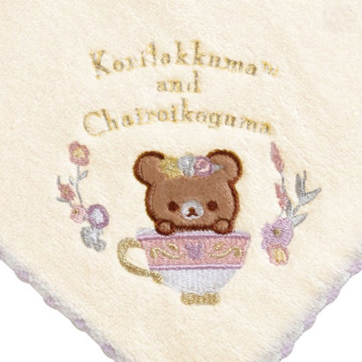 Mini Handdoekje 25 X 25 cm San-X Rilakkuma - Flower Tea Time - Chairoikoguma