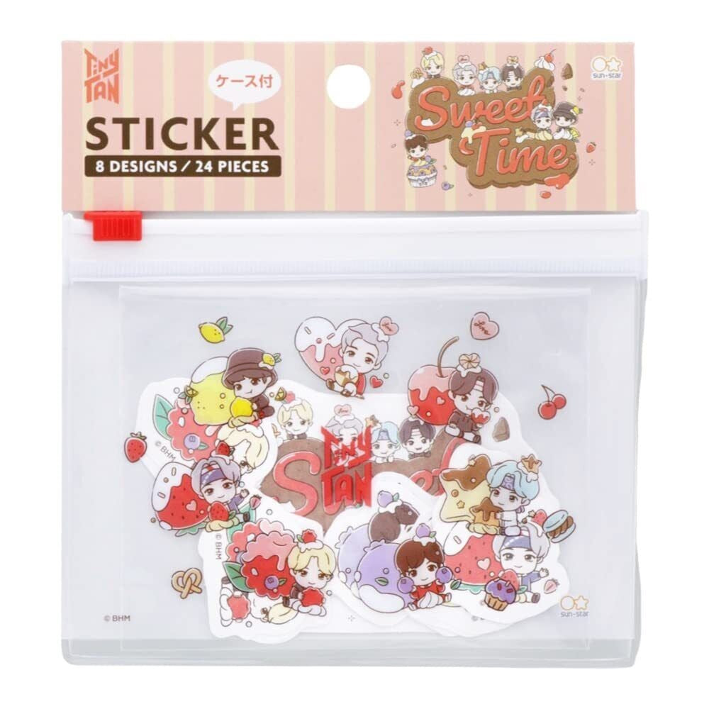 BTS Tiny Tan Stickers in Seal Case Sweet Time - Red