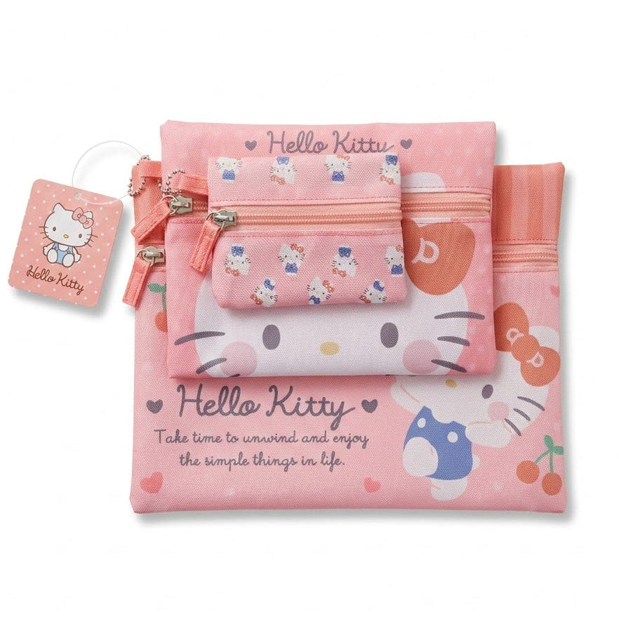 Sanrio Flat Zipper Pouch Set - Hello Kitty – MostCutest.nl