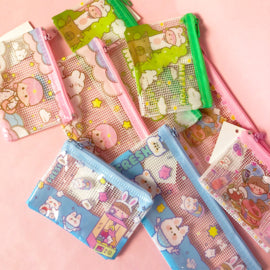Etui transparant - Bunny in Forest