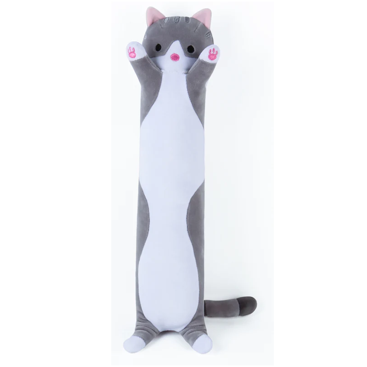 Long Kawaii Cat Plush - GREY