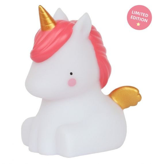 Kawaii lampje unicorn (goud)