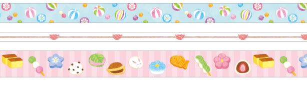 Washi Tape 3x - Japanese Sweets