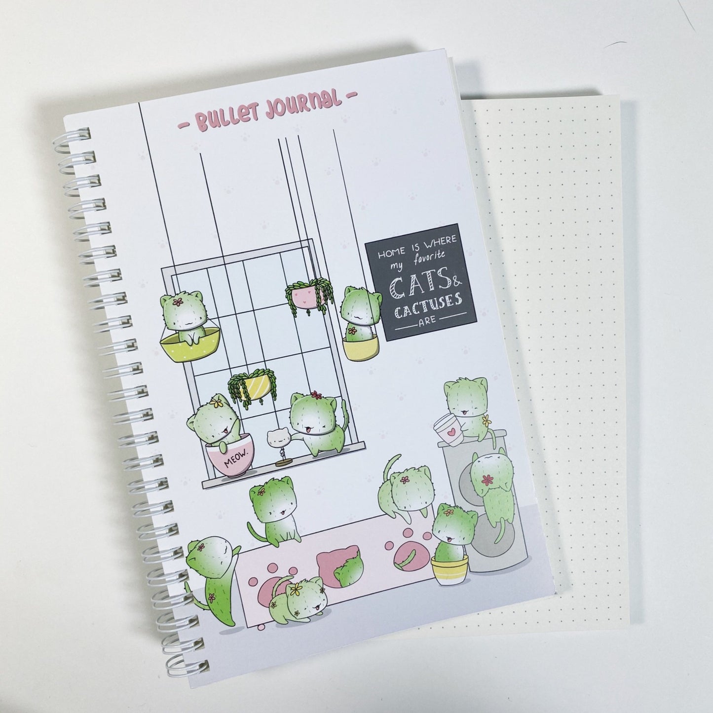 Bullet Journal A5 - Cactus Cats - Cutiesquad