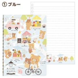 Notebook San-X Rilakkuma Marché Blue