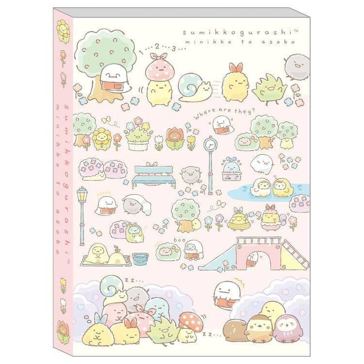 Memoblok groot San-X Sumikkogurashi Minikko To Osako - Pink