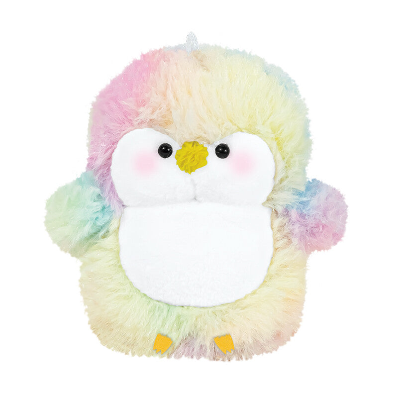Mini Plush Keychain - Rainbow Penguin