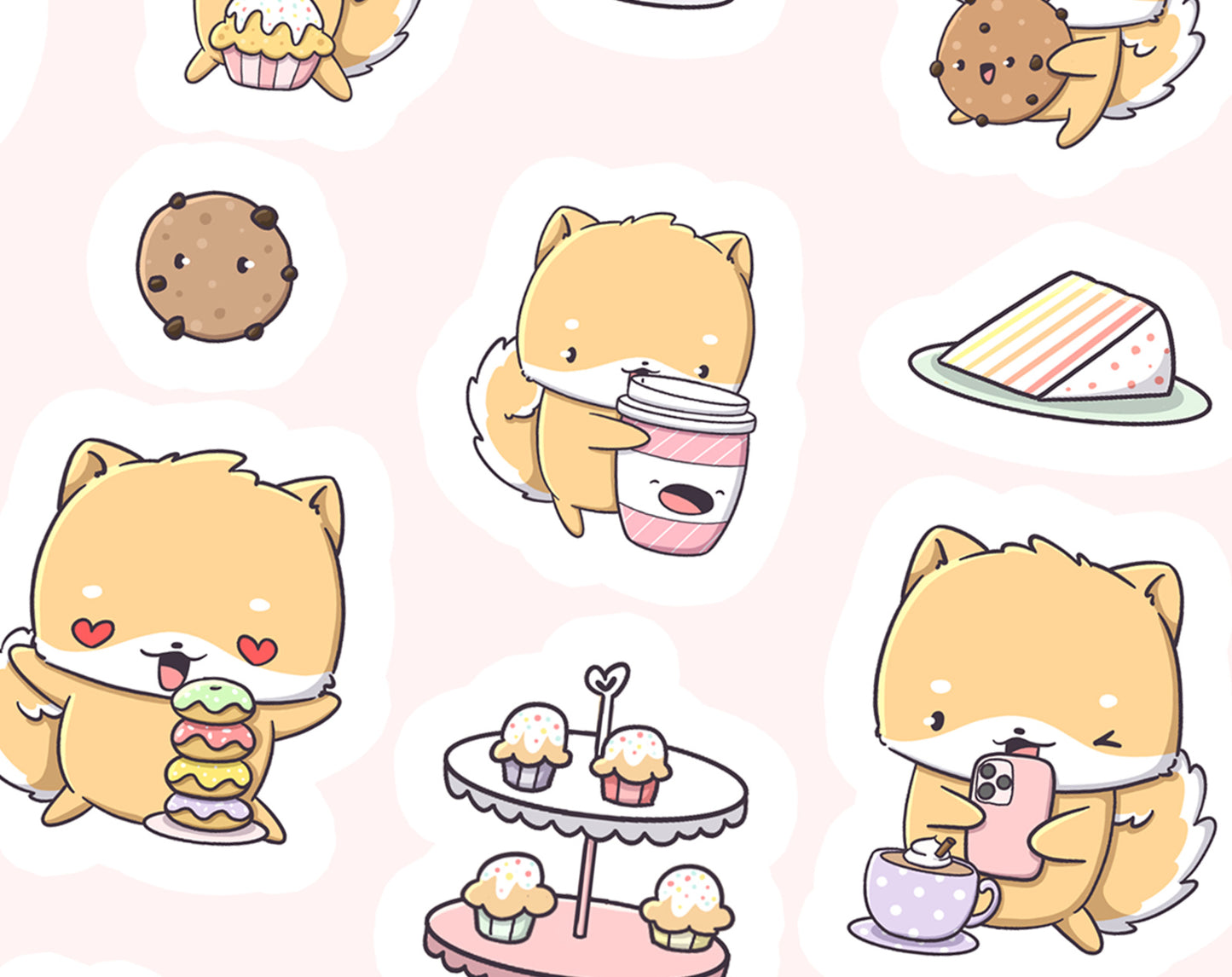 Stickervel - Shiba High Tea - CuteSquad