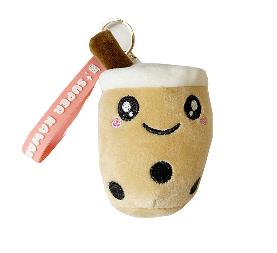 Plushie Soft Kawaii Boba - met strap