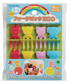 Kawaii Bento Prikkers Dierentuin - Bento Picks (8 stuks)