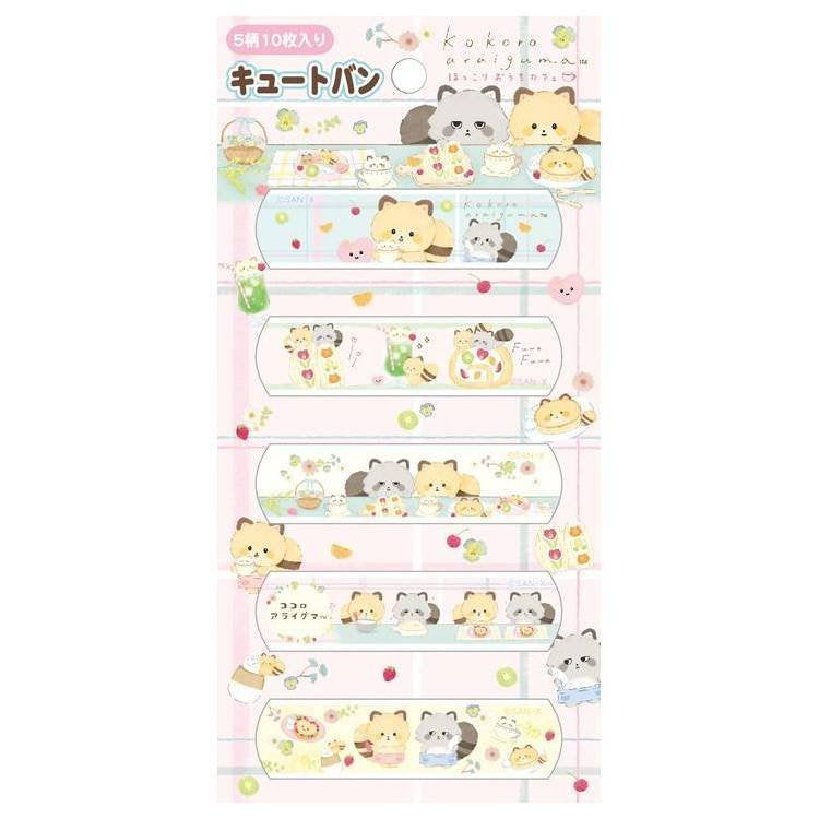 Pleisters San-X - Kokoro Araiguma - Hokkori Ouchi - Cafe