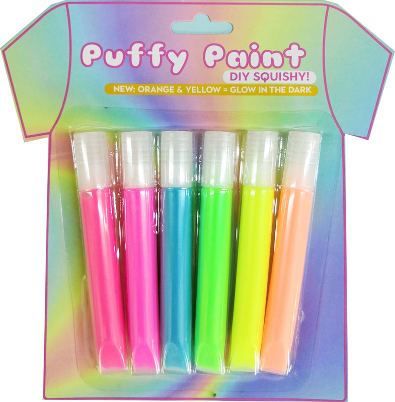 MostCutest.nl DIY Squishy Puffy Paint 6 kleuren - Neon Rainbow