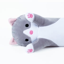 Long Kawaii Cat Plush - GREY