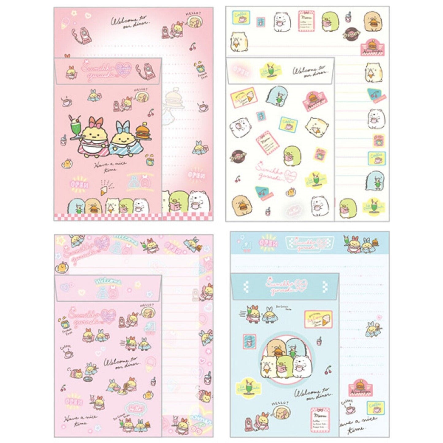 Briefpapierset San-X Sumikkogurashi - Shippo's Diner