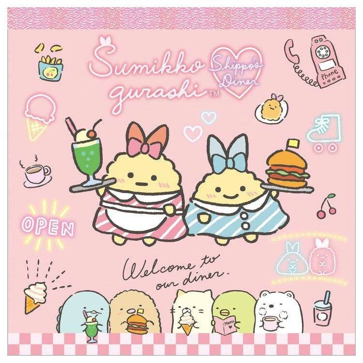 Memoblok Medium - Sumikkogurashi Shippo's Diner Serving