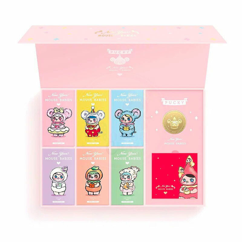 Pop Mart Collectibles Full Box - Pucky New Year Mouse Babies Gift set 6 figures