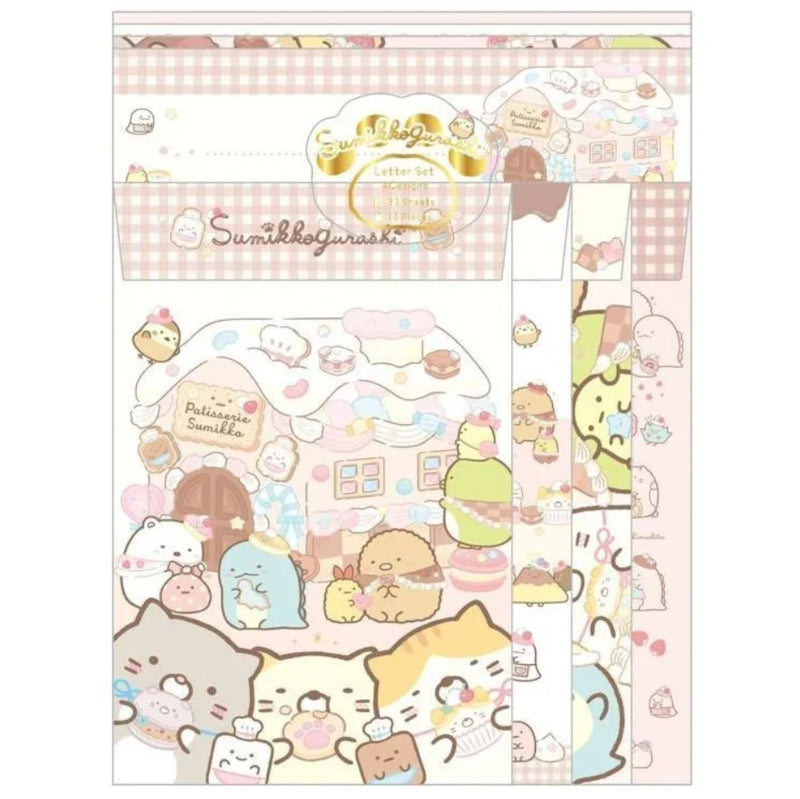 Briefpapierset San-X Sumikkogurashi - Okashiya-san Sweet Shop