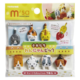 Kawaii Bento Prikkers Cats & Dogs - Bento Picks