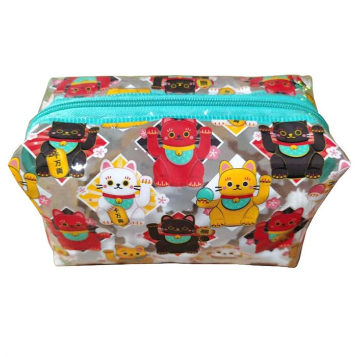Transparante Toilettas - Maneki Neko