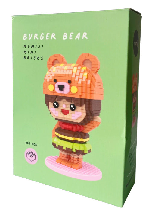 Momiji Mini Bricks - Build your own Momiji Doll - Burger Bear