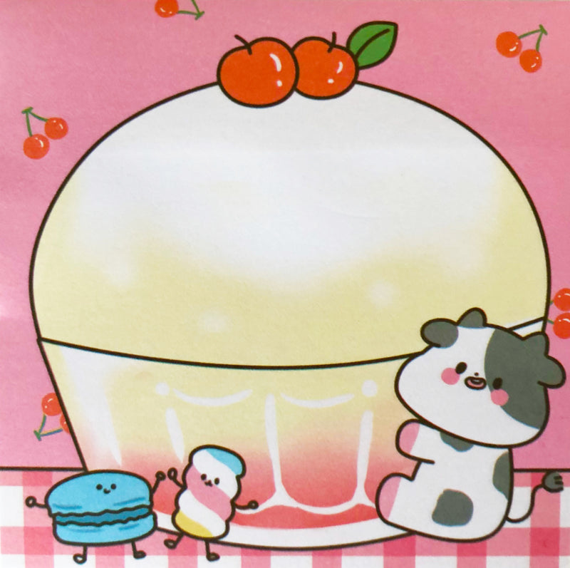 Kawaii Sticky Notes - Cow Dessert
