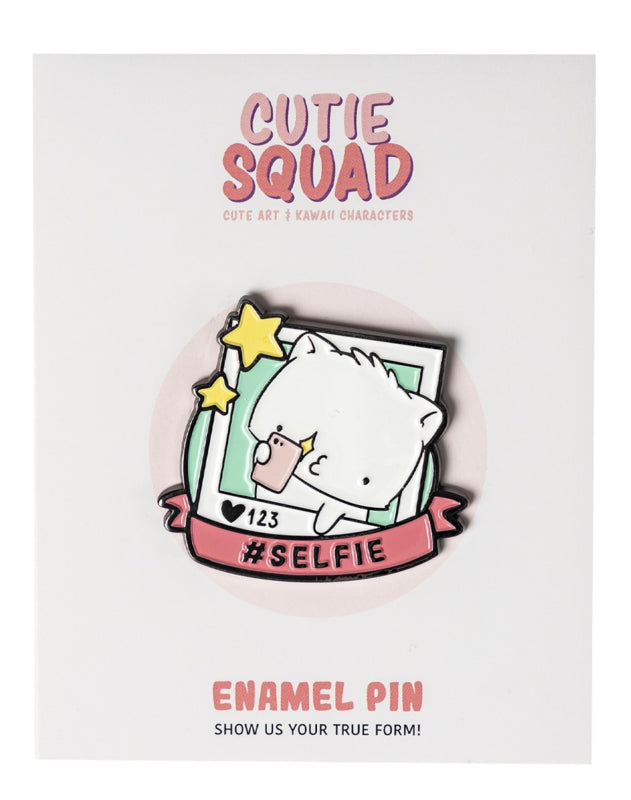 Cutiesquad Enamel Pin - Cat Selfie