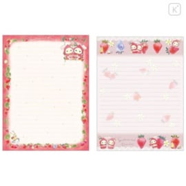 San-X Sentimental Circus Tears Strawberries Briefpapier Set