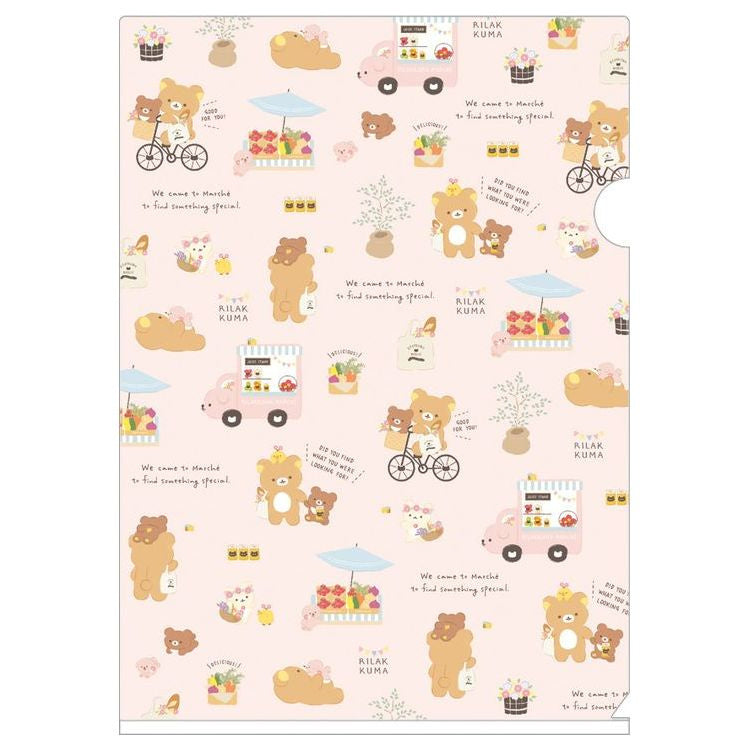 A4 insteekmap Rilakkuma Marché - Pink