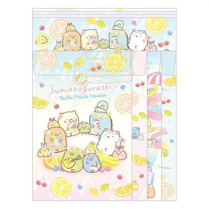Briefpapierset San-X Sumikkogurashi Pen Pen Fruits Vacation
