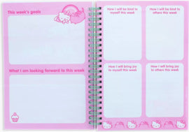 Kindness Journal met ringband - Hello Kitty & Pusheen