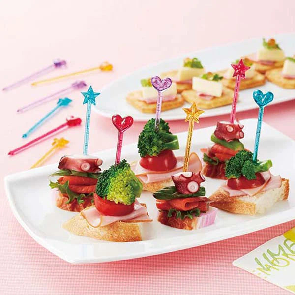 Kawaii Bento Prikkers Set Kira Kira Long Picks - Bento Picks