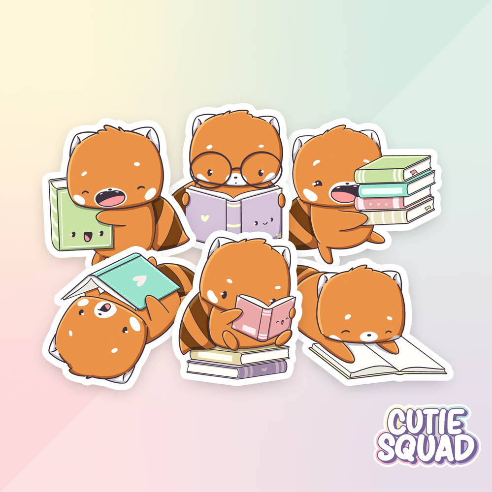 Stickerset - Book Lovers - CutieSquad