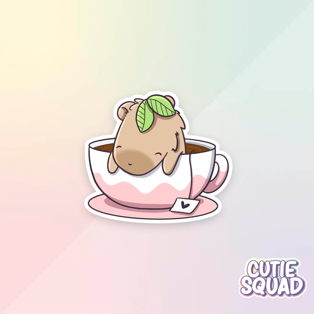 Stickerset - Capybara Bathing - CutieSquad