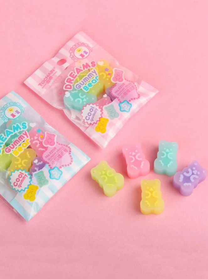 Gummy Bear Eraser set