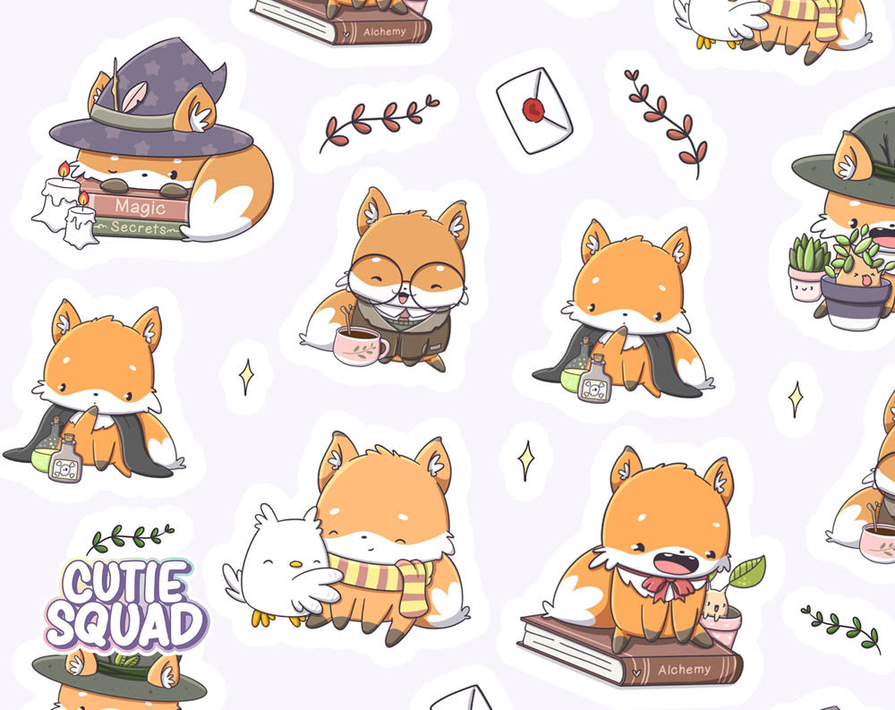 Stickervel - Magic Foxes - CutieSquad
