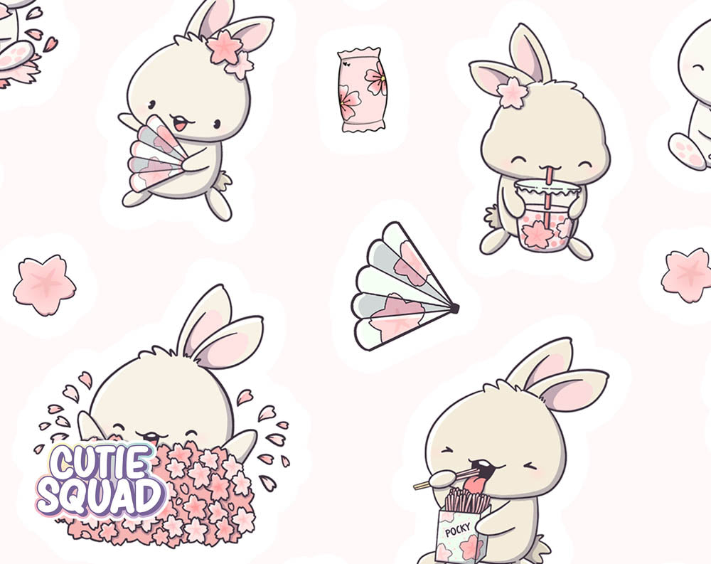 Stickervel - Sakura Bunnies - CutieSquad