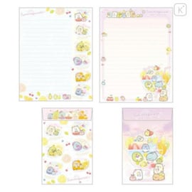 Briefpapierset San-X Sumikkogurashi Pen Pen Fruits Vacation Pink