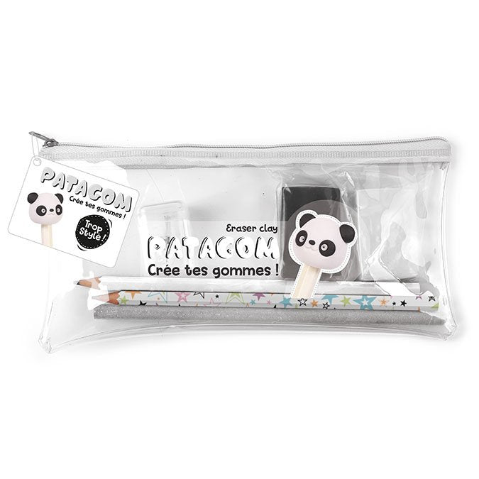 DIY Eraser klei in etui - Panda set