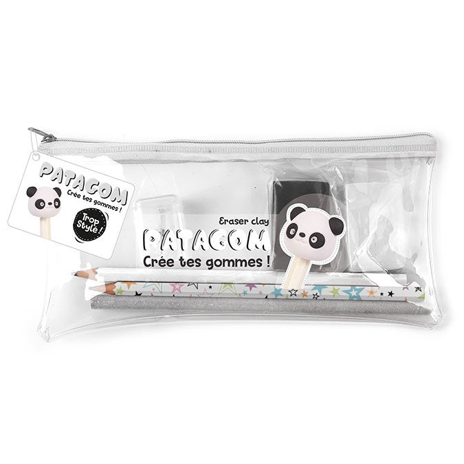 DIY Eraser klei in etui - Panda set
