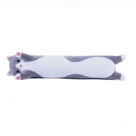 Long Kawaii Cat Plush - GREY