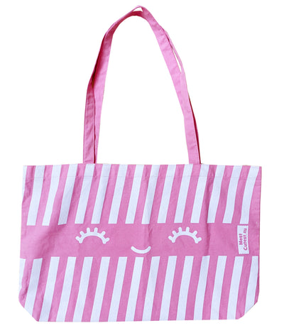 MostCutest.nl XXL Pink Stripes Shopper