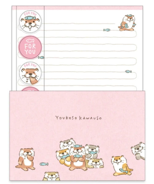 Briefpapierset - Youkoso Kawauso - Roze