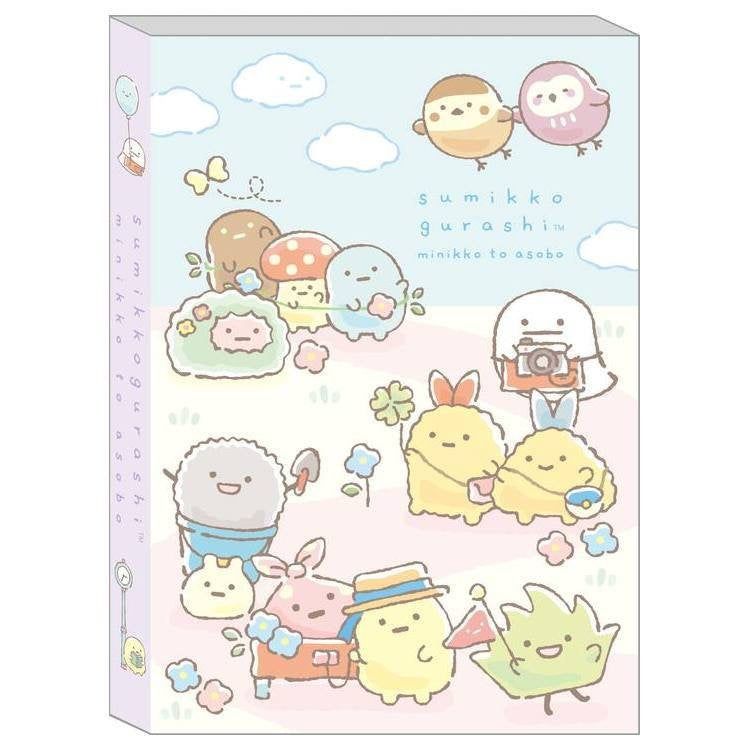 Memoblok groot San-X Sumikkogurashi Minikko To Osako - Blue