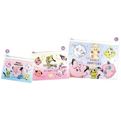 Pokémon Zipper Pouches - Set van 3 - Pink
