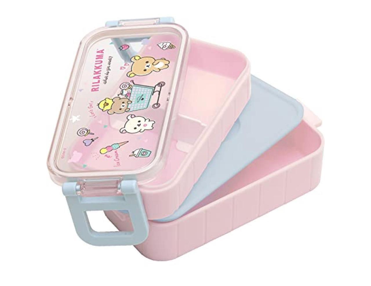 Lunchbox 2 layer - Rilakkuma - Met Chopsticks