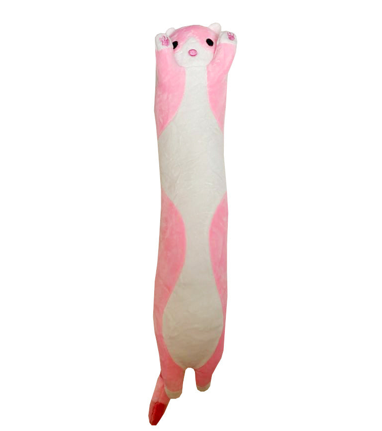 Long Kawaii Cat Plush - PINK